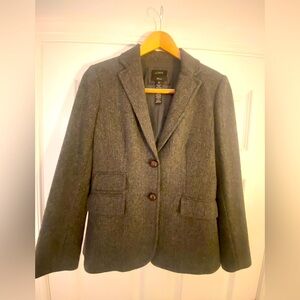 J. Crew Women's Charcoal Wool Blazer